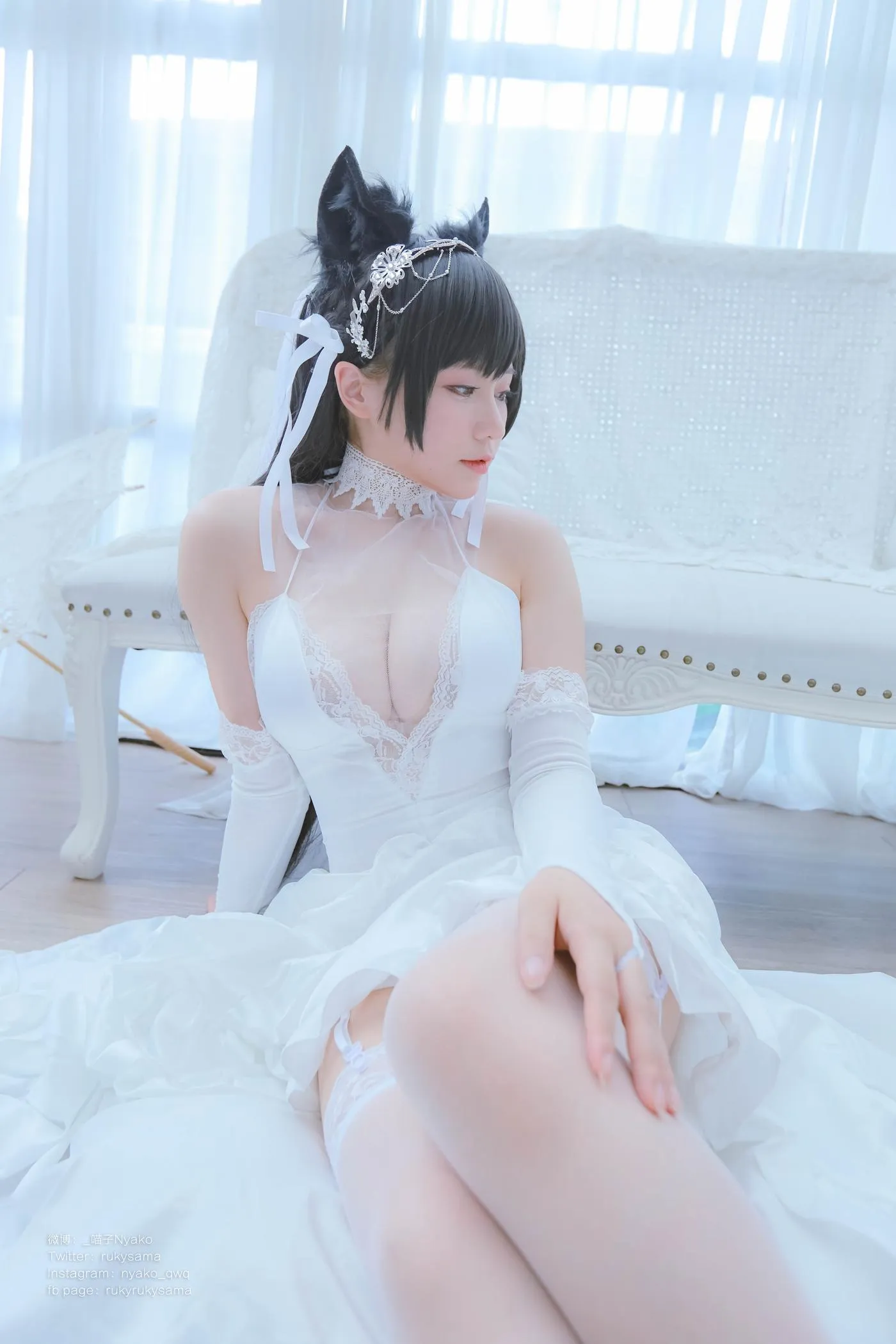 Nyako喵子 – NO.38 爱宕婚纱 [62P]插图8